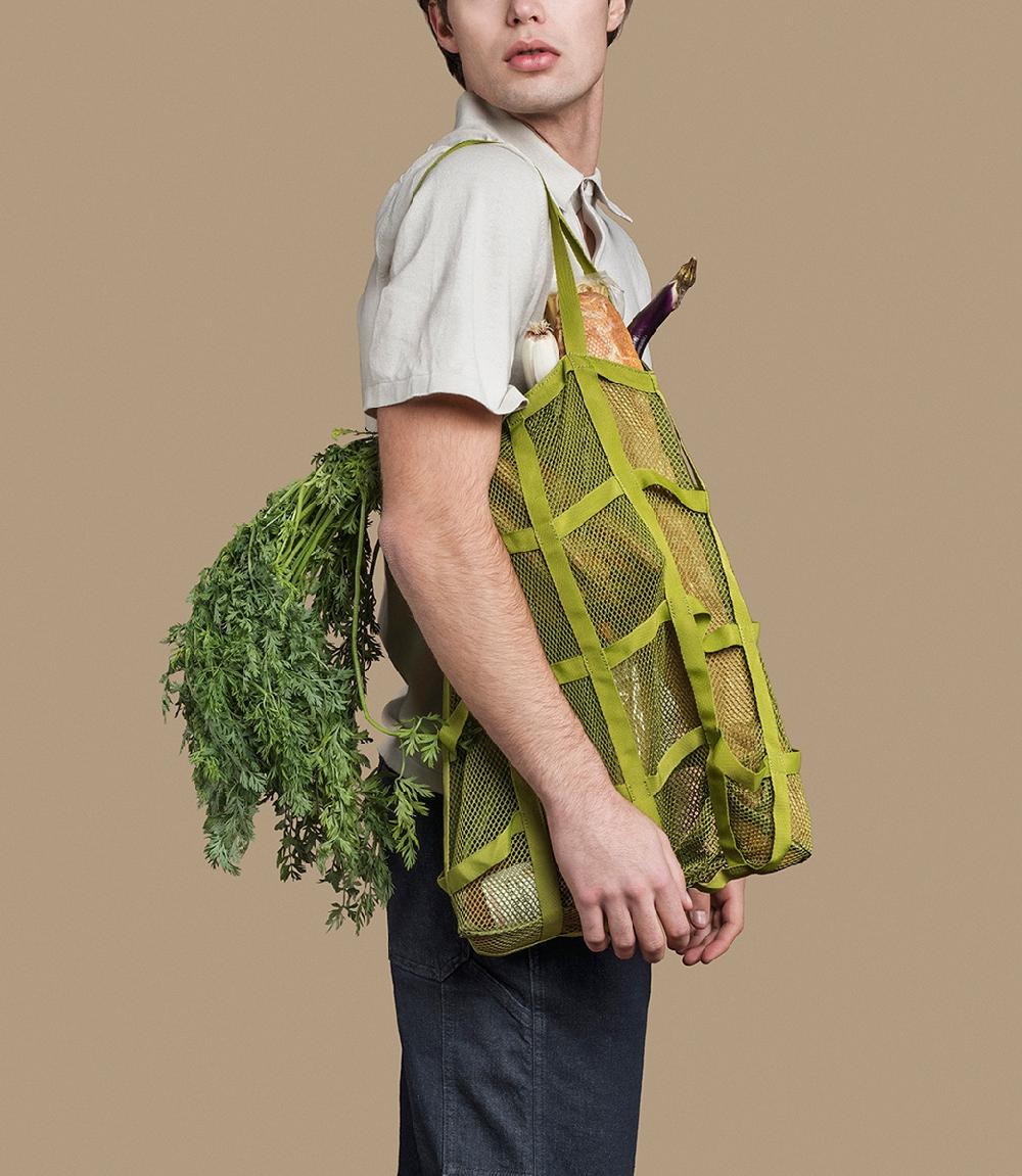 Tucano Borsa shopper pieghevole in rete ottenuta dalla plastica riciclata Economico