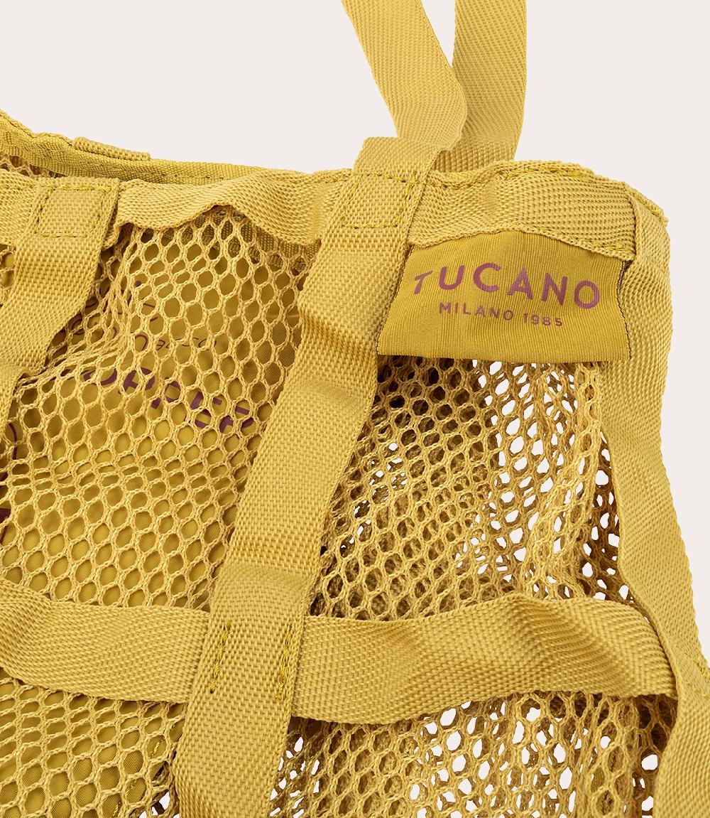 Tucano Borsa shopper pieghevole in rete ottenuta dalla plastica riciclata Economico