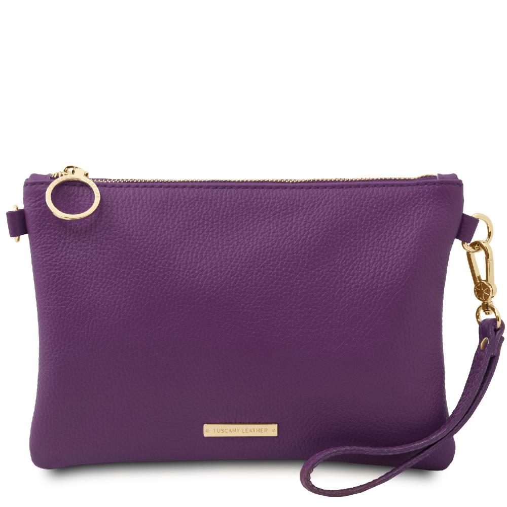 Tuscany Leather Soft Leather Clutch Vendita