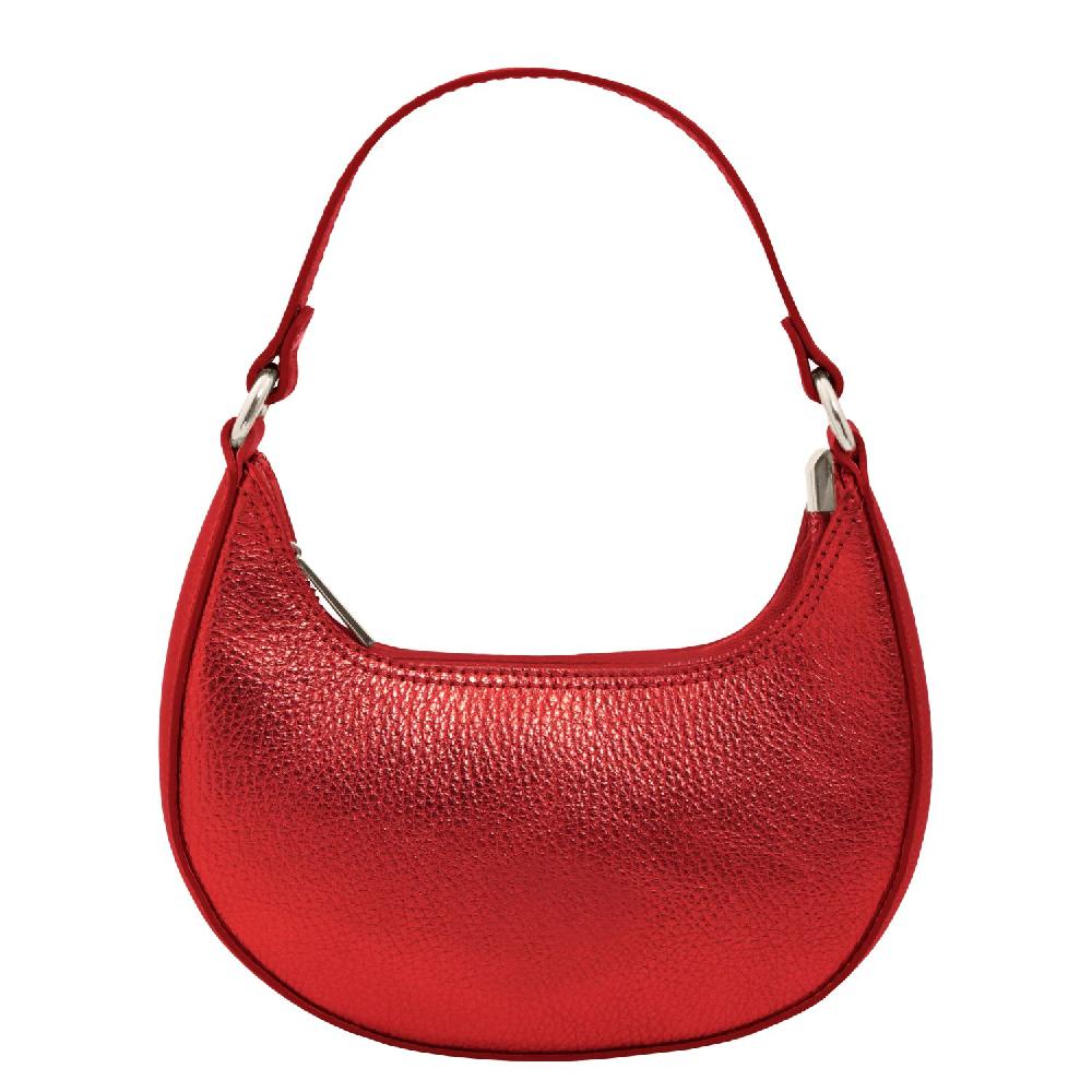 Tuscany Leather Handtasche aus Weichem Metallic-Leder mit Schulterkette Prezzo Ridotto