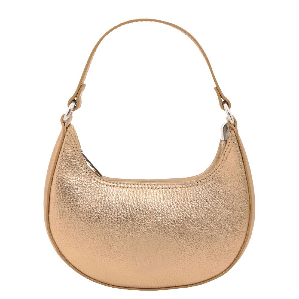 Tuscany Leather Handtasche aus Weichem Metallic-Leder mit Schulterkette Sottocosto