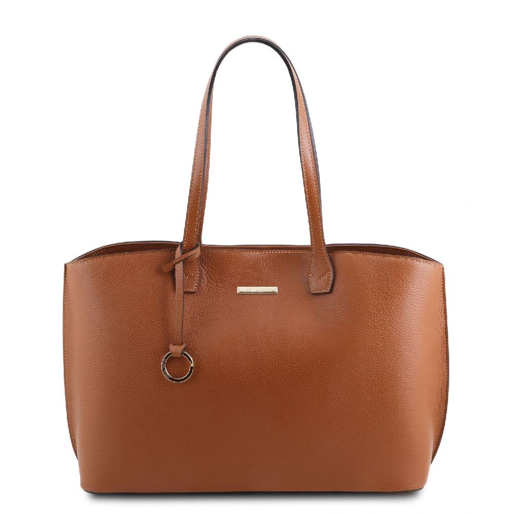 Tuscany Leather Leather Shopping bag Vendita Economica