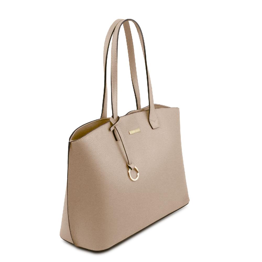 Tuscany Leather Leather Shopping bag Saldi Di Fabbrica