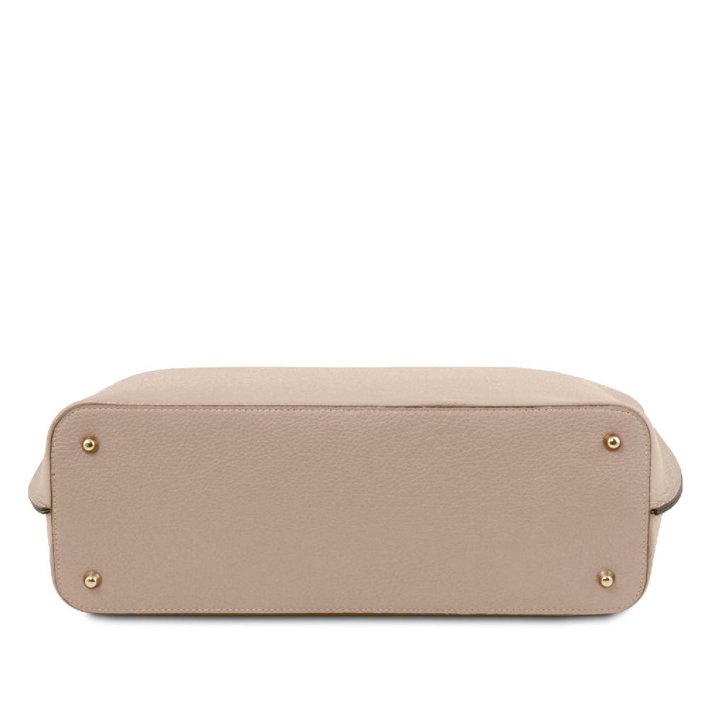 Tuscany Leather Leather Shopping bag Saldi Di Fabbrica