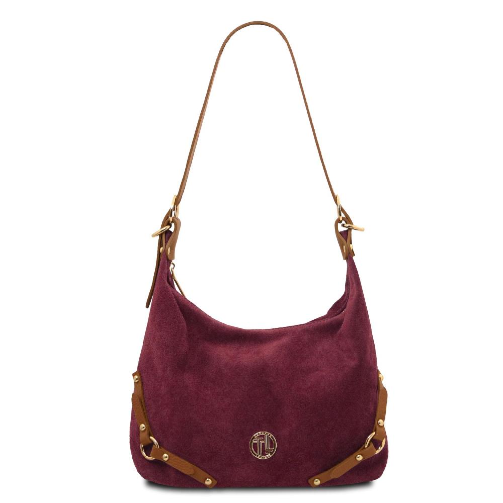 Tuscany Leather Suede Leather Shoulder bag Offerta