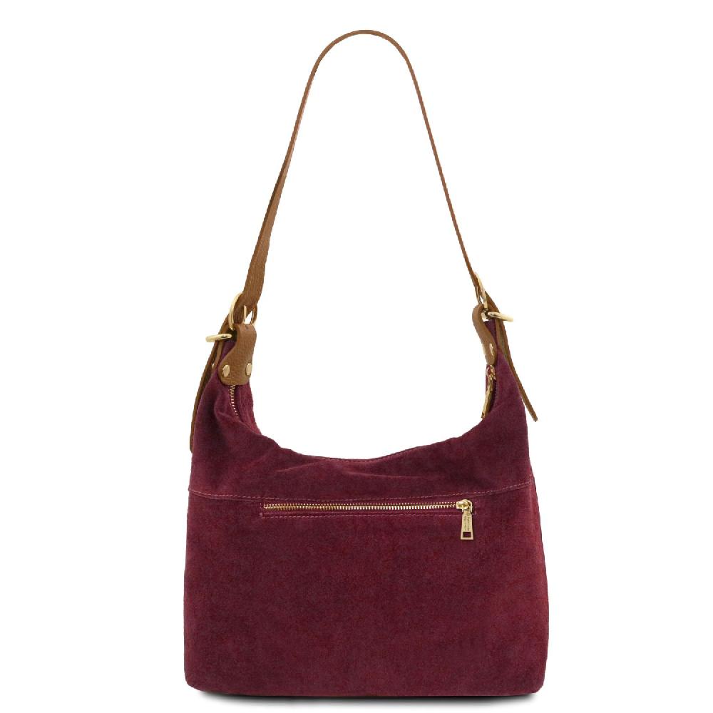 Tuscany Leather Suede Leather Shoulder bag Offerta