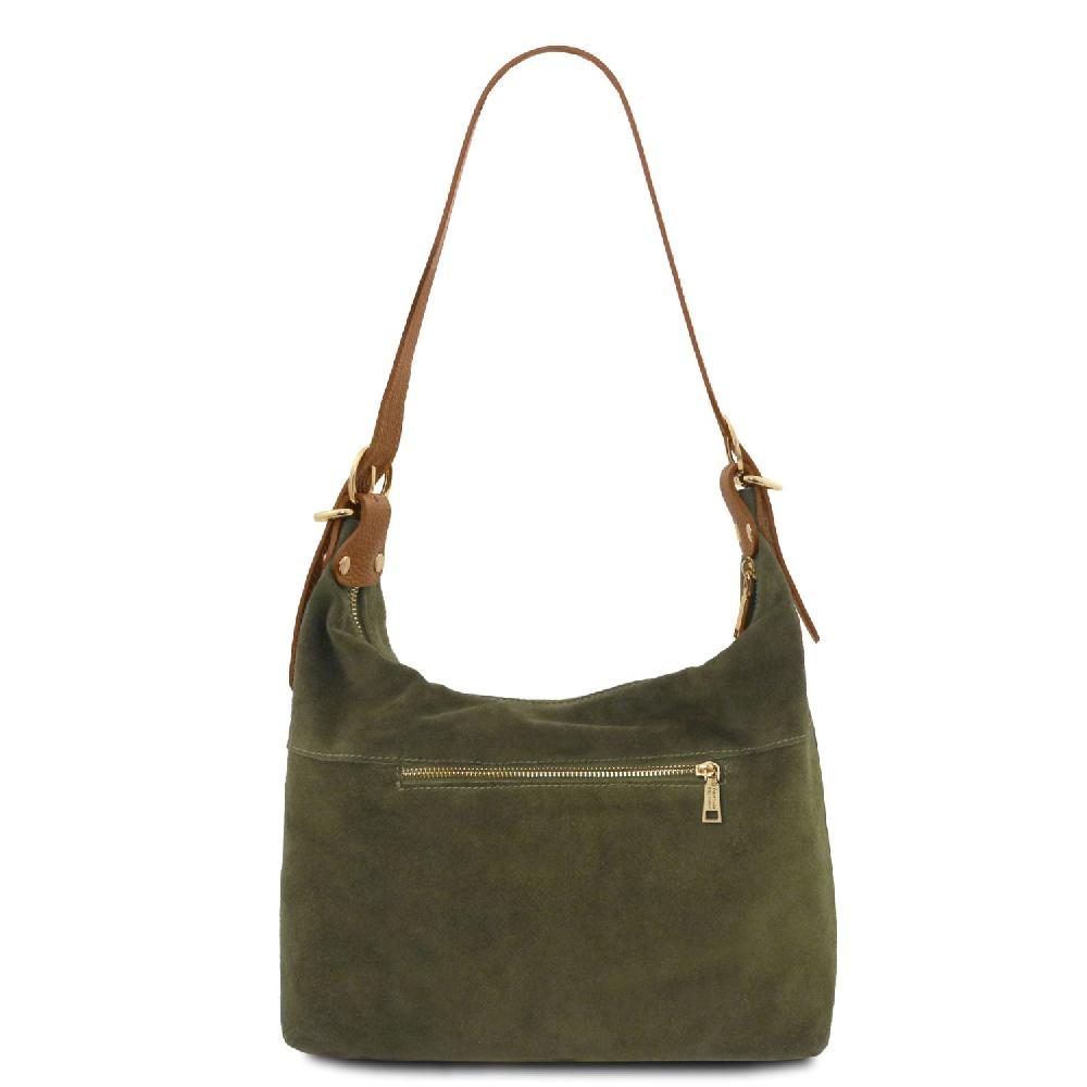 Tuscany Leather Suede Leather Shoulder bag Economico