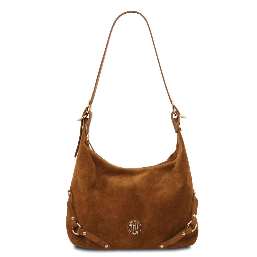 Tuscany Leather Bolso de asa Larga en Piel Agamuzada Hotsell