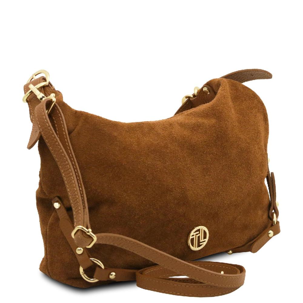 Tuscany Leather Bolso de asa Larga en Piel Agamuzada Hotsell