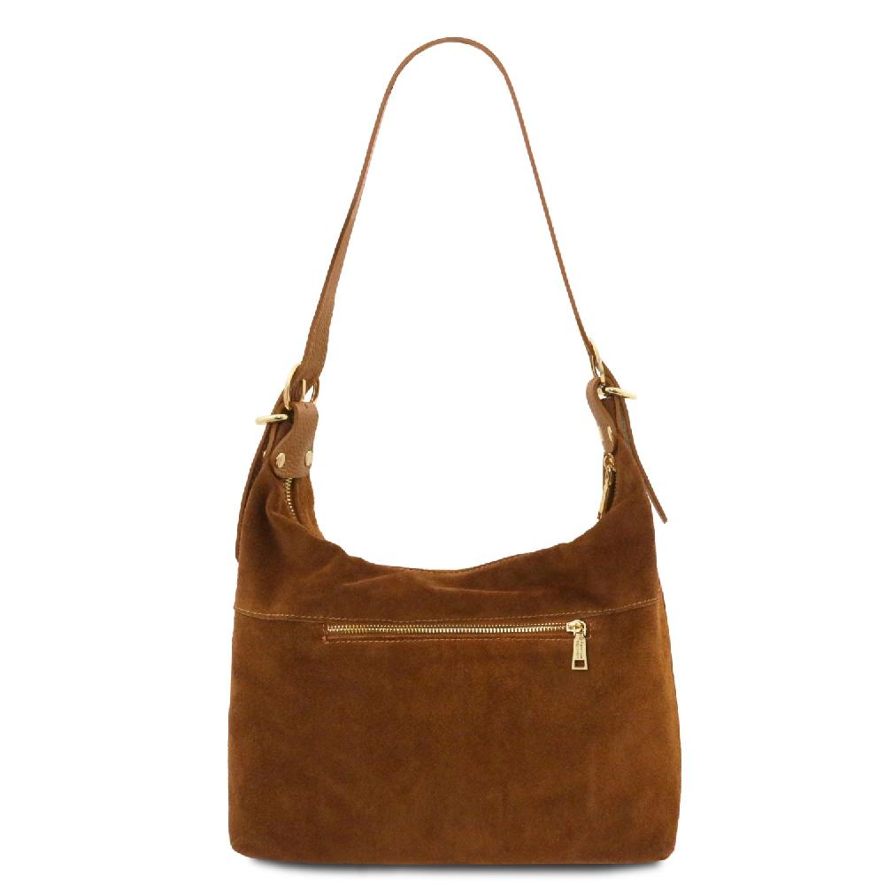 Tuscany Leather Bolso de asa Larga en Piel Agamuzada Hotsell