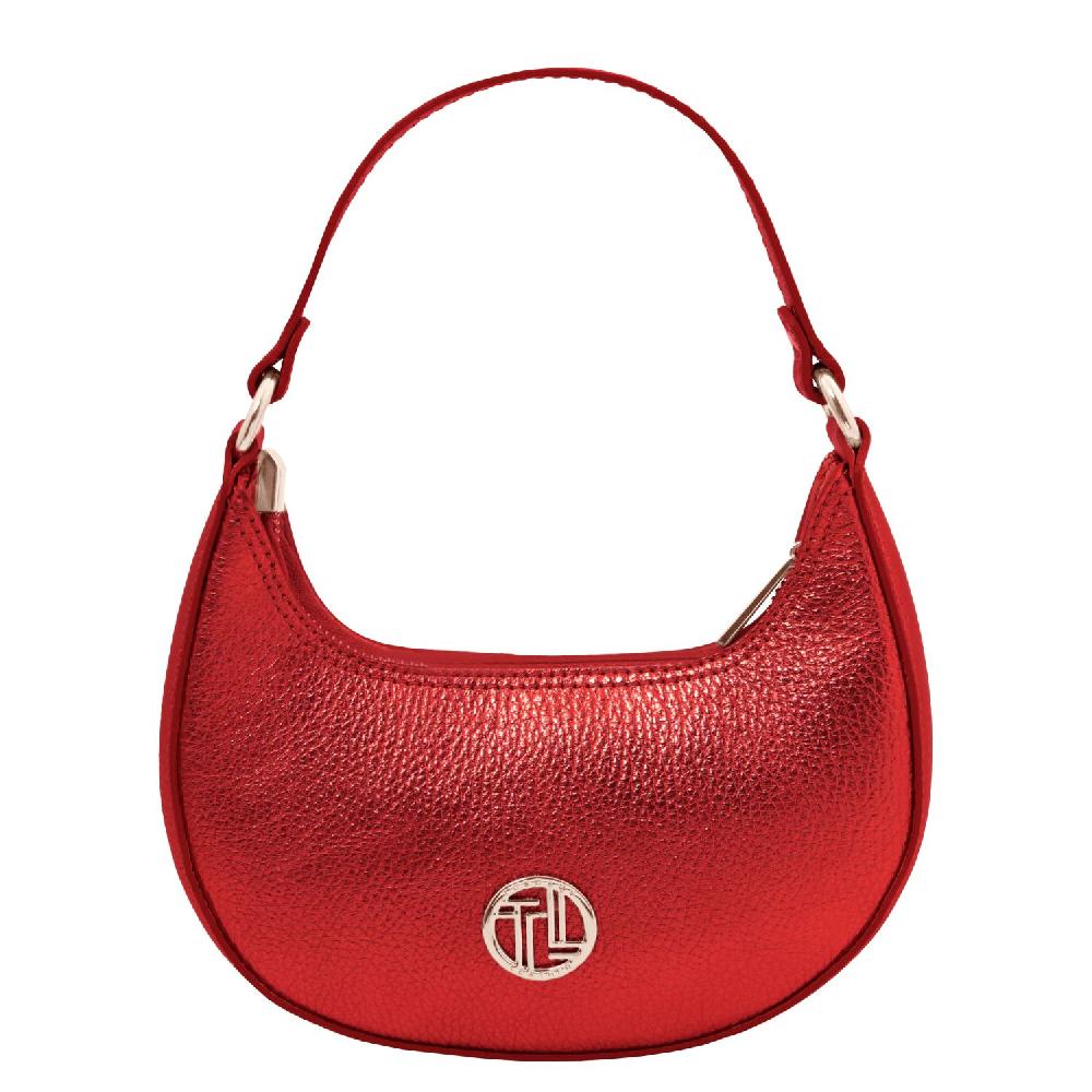 Tuscany Leather Bolso a Mano en Piel Metallic et Bandolera de Cadena I Più Venduti