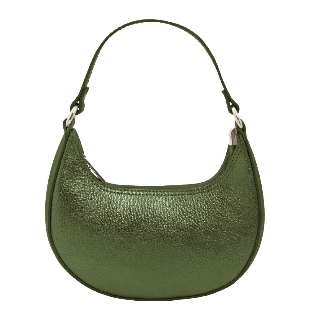 Tuscany Leather Bolso a Mano en Piel Metallic et Bandolera de Cadena Negozio