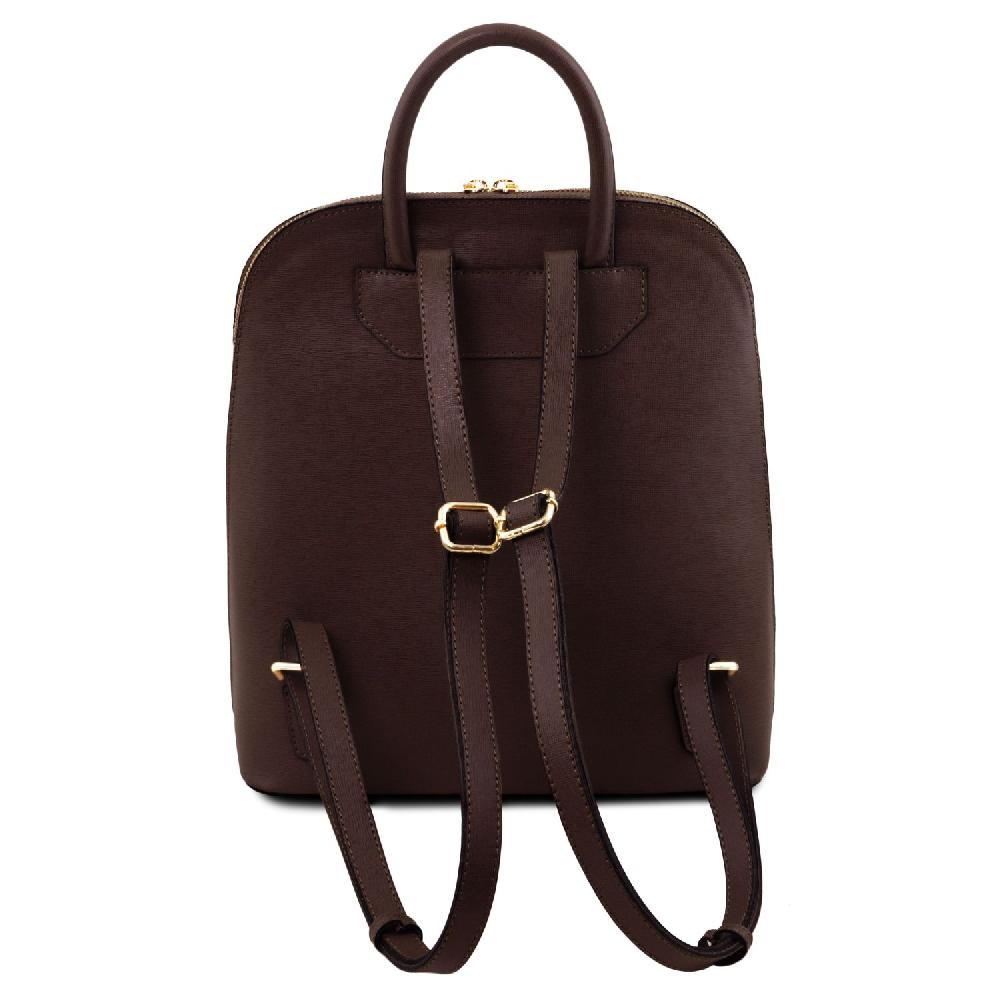 Tuscany Leather Zaino da Donna in Pelle Saffiano Nuova
