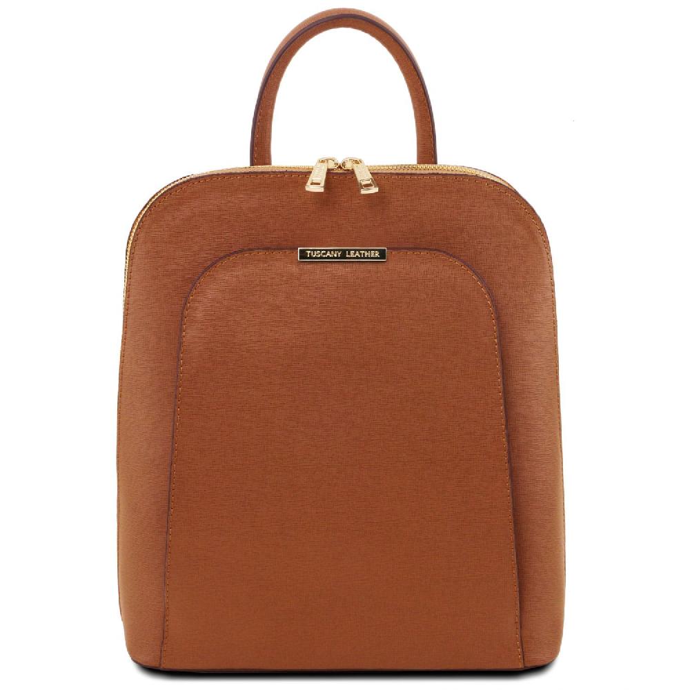 Tuscany Leather Zaino da Donna in Pelle Saffiano Moda