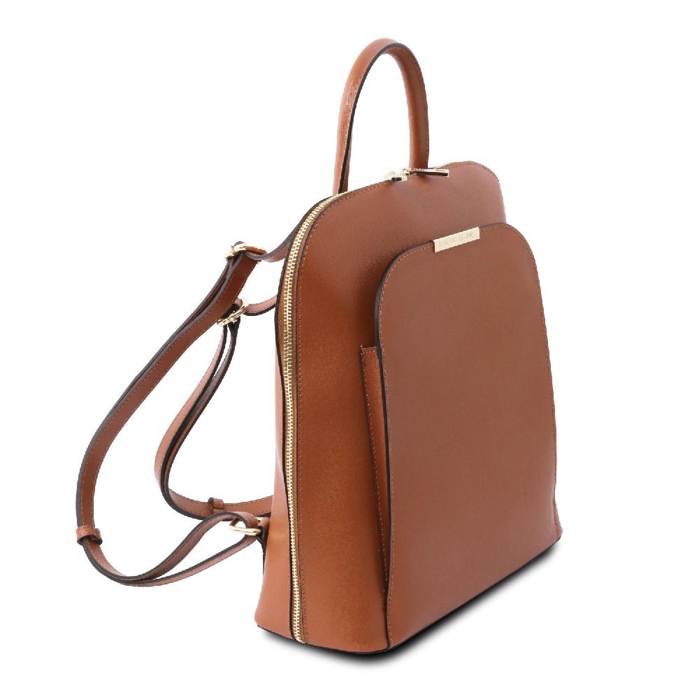 Tuscany Leather Zaino da Donna in Pelle Saffiano Moda