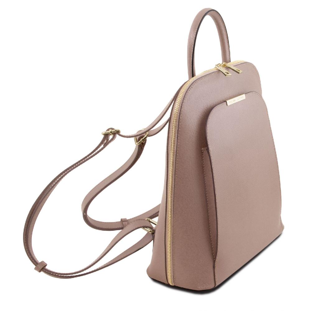Tuscany Leather Zaino da Donna in Pelle Saffiano Italy