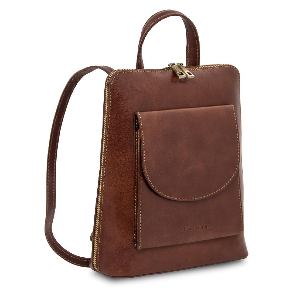Tuscany Leather Zaino Piccolo da Donna in Pelle Affare Del Giorno