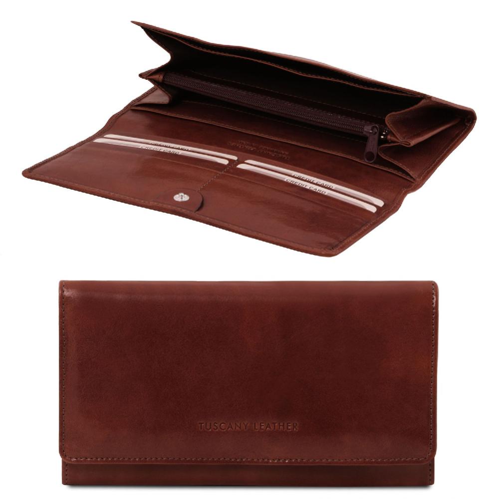 Tuscany Leather Esclusivo Portafoglio da Donna in Pelle Pezzi Unici
