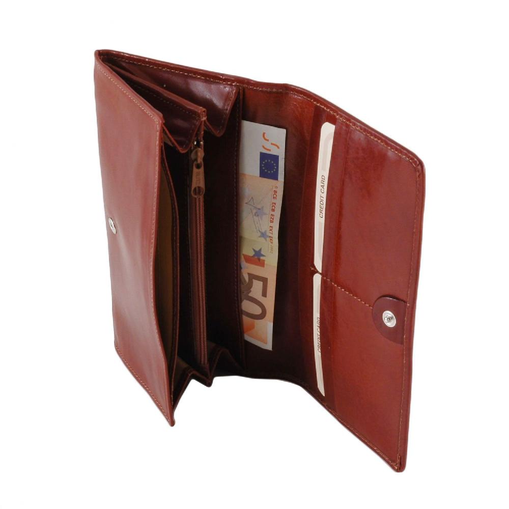 Tuscany Leather Esclusivo Portafoglio da Donna in Pelle Qualità Garantita