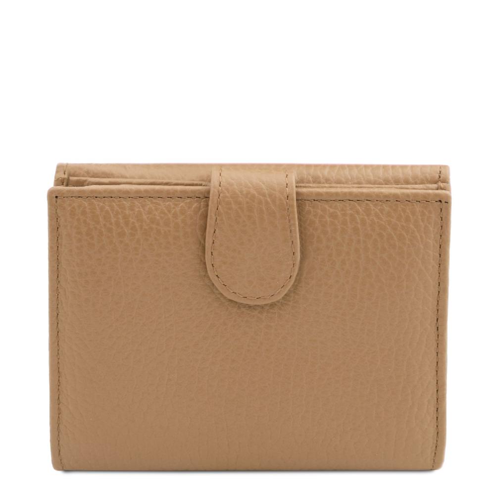 Tuscany Leather Esclusivo Portafoglio da Donna 3 Ante con Portaspiccioli in Pelle Consegna Veloce