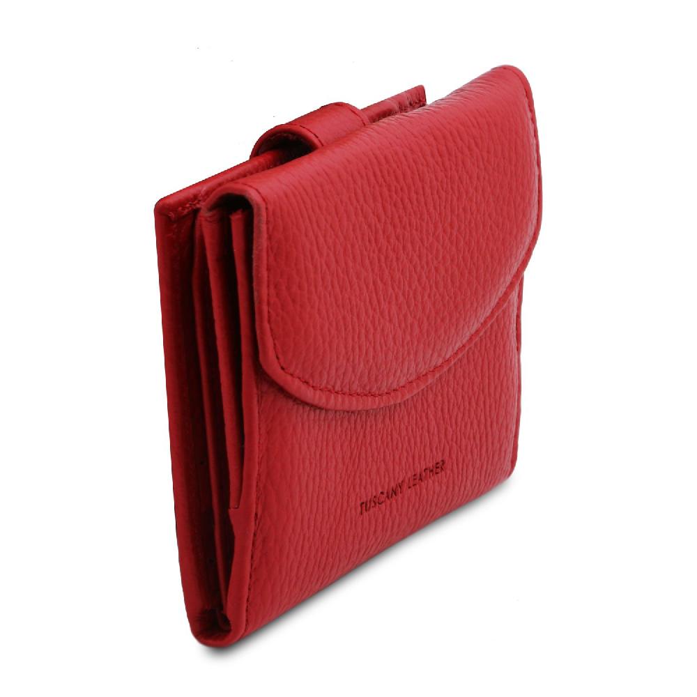 Tuscany Leather Esclusivo Portafoglio da Donna 3 Ante con Portaspiccioli in Pelle Promozione Limitata
