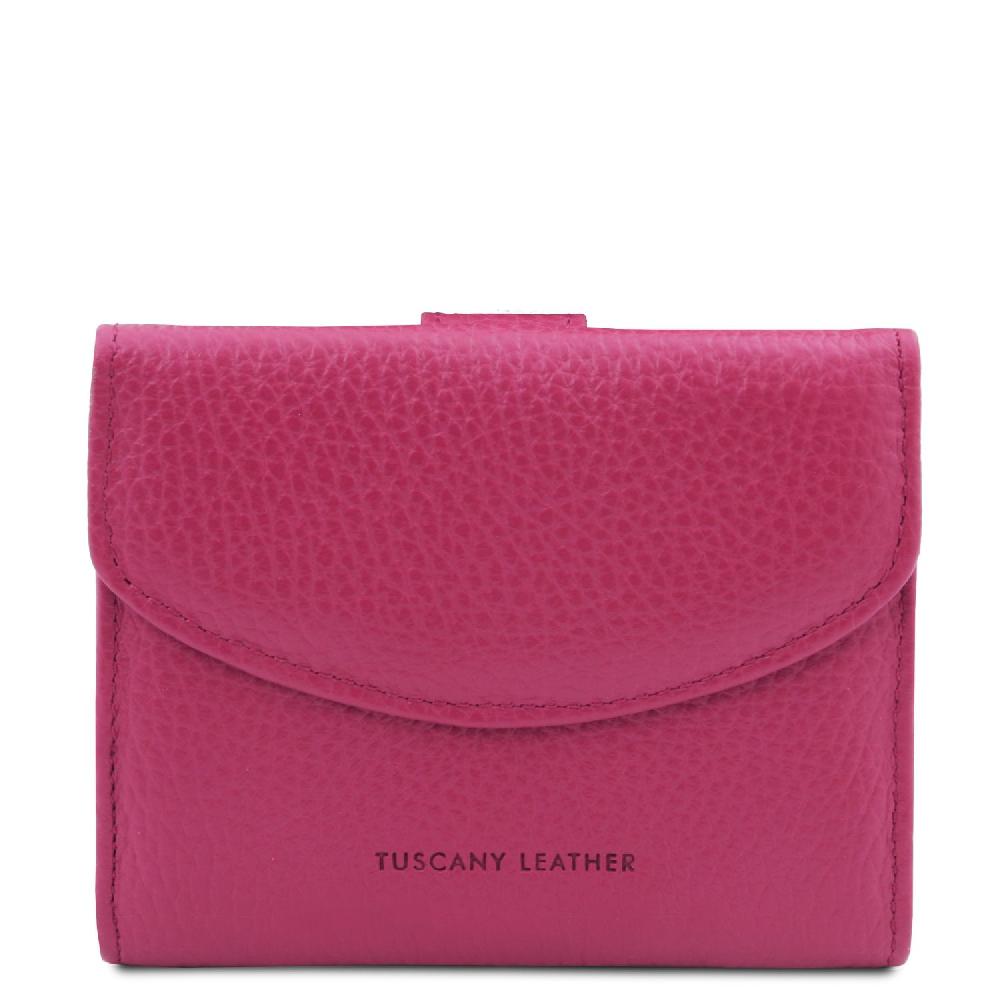 Tuscany Leather Esclusivo Portafoglio da Donna 3 Ante con Portaspiccioli in Pelle Fino Al -60%