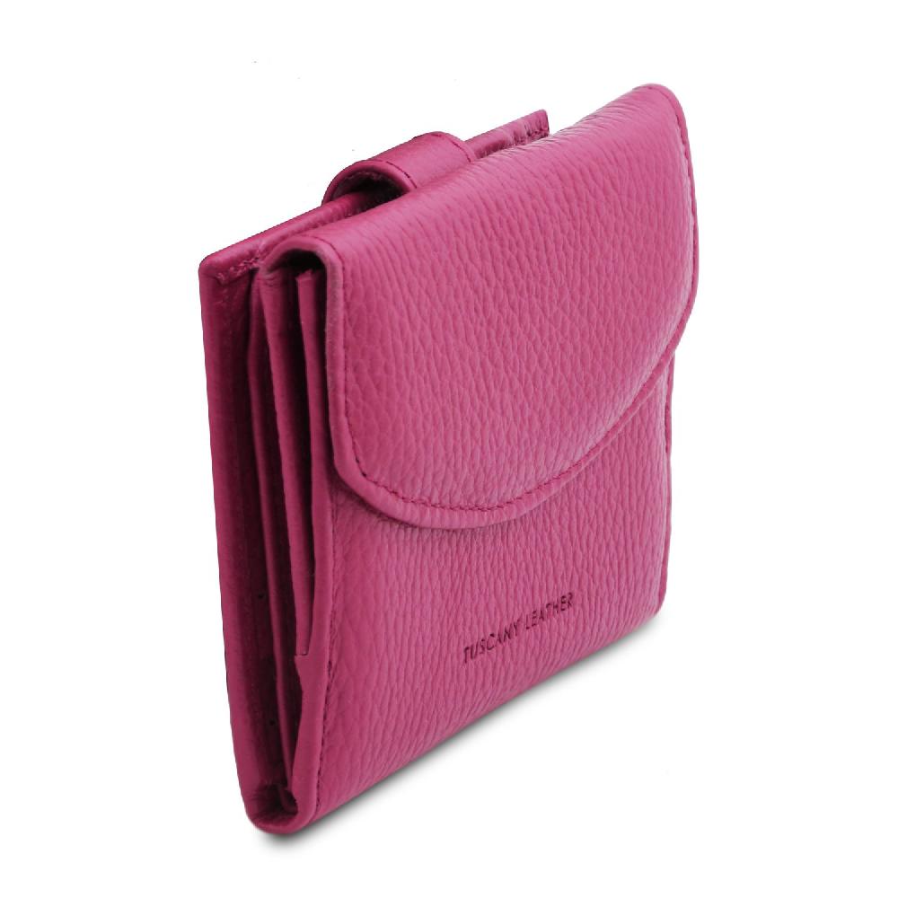 Tuscany Leather Esclusivo Portafoglio da Donna 3 Ante con Portaspiccioli in Pelle Fino Al -60%