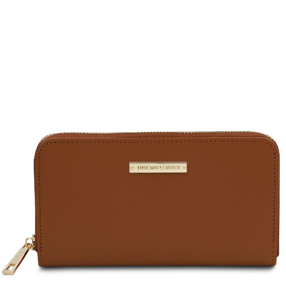 Tuscany Leather Esclusivo Portafogli in Pelle zip Around Affare Del Giorno