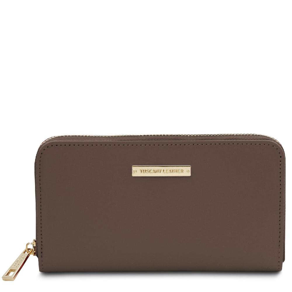Tuscany Leather Esclusivo Portafogli in Pelle zip Around Prezzo Ridotto