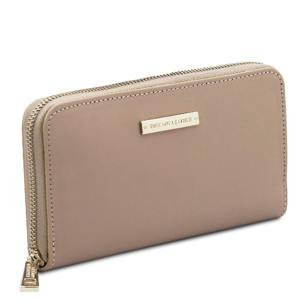 Tuscany Leather Esclusivo Portafogli in Pelle zip Around Sottocosto
