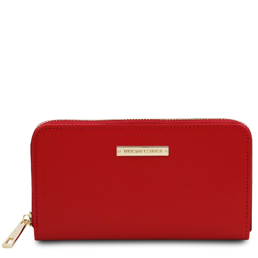 Tuscany Leather Esclusivo Portafogli in Pelle zip Around Convenienza