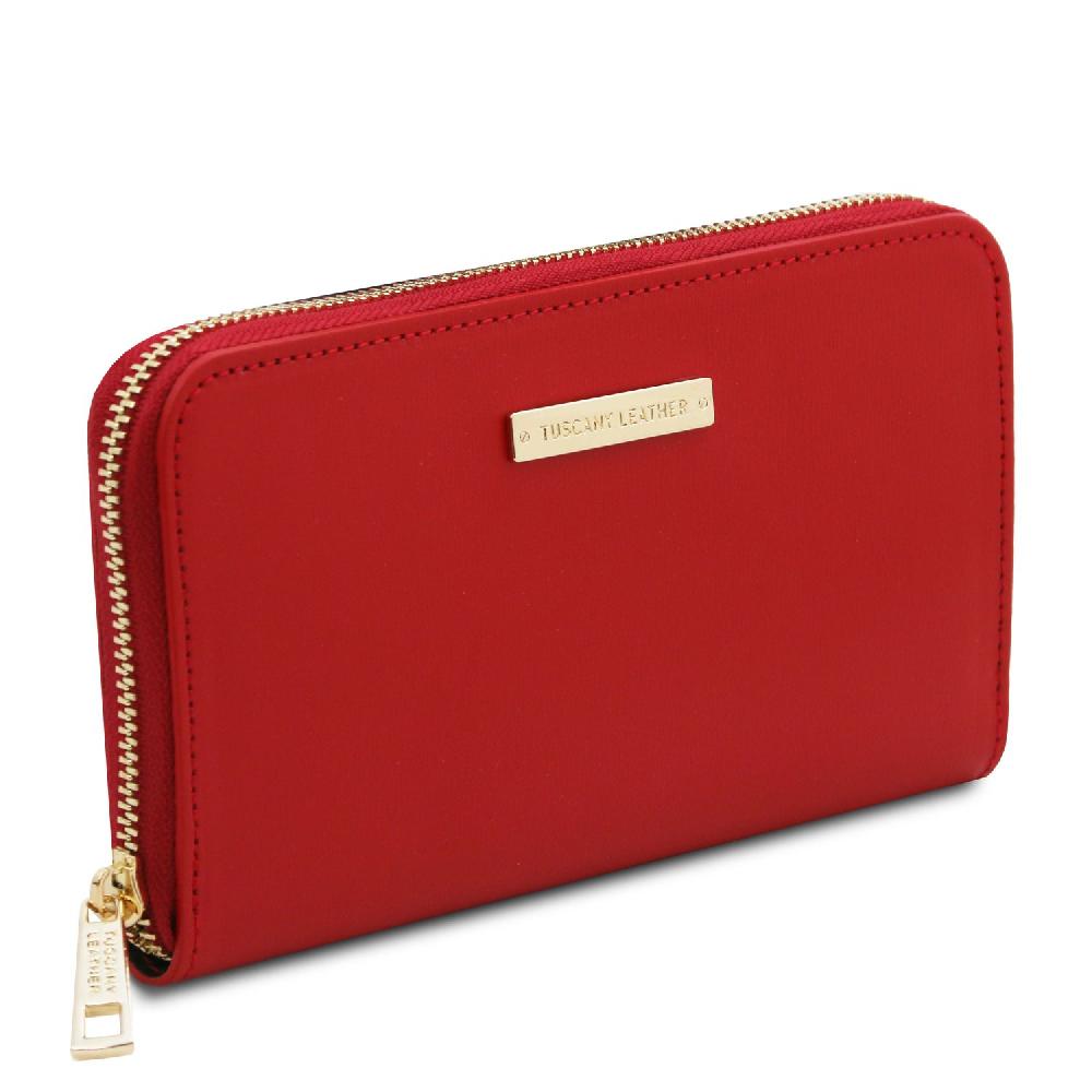 Tuscany Leather Esclusivo Portafogli in Pelle zip Around Convenienza