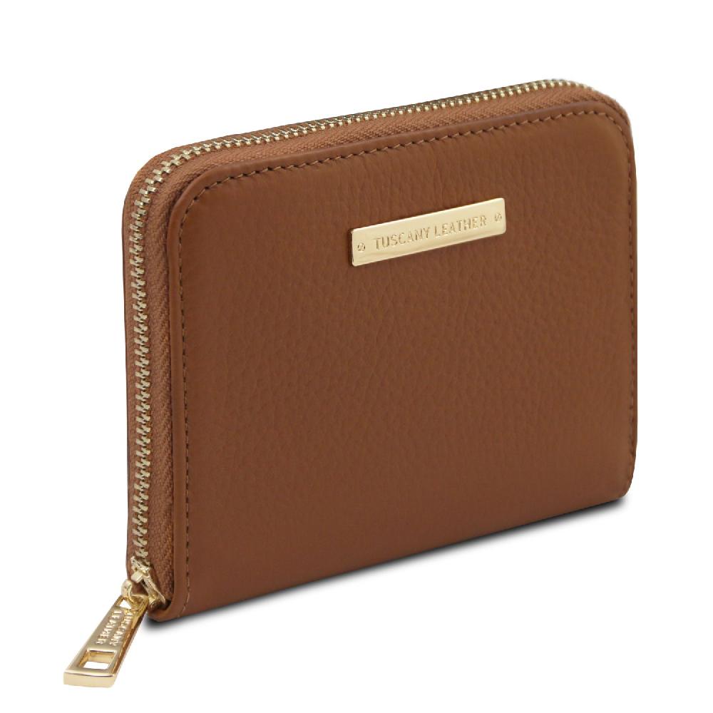 Tuscany Leather Esclusivo Portafogli in Pelle zip Around Presa