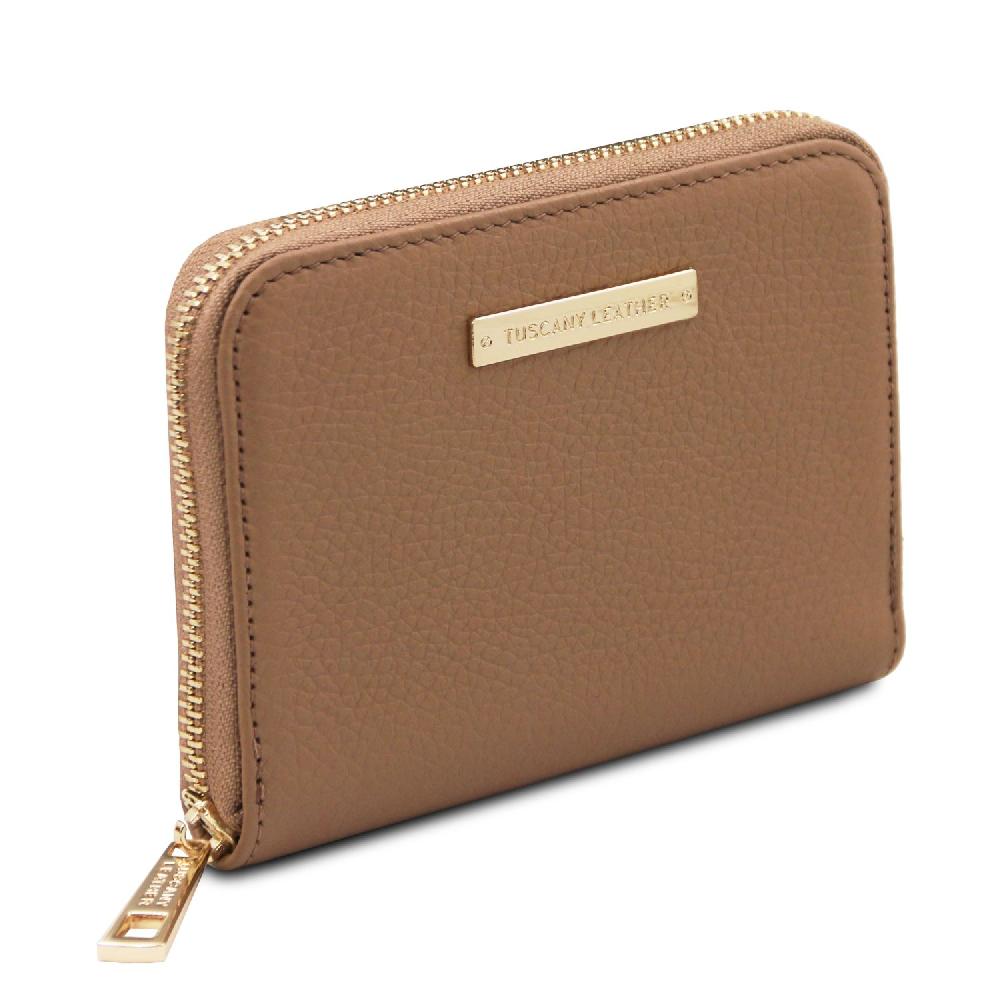 Tuscany Leather Esclusivo Portafogli in Pelle zip Around Sconto