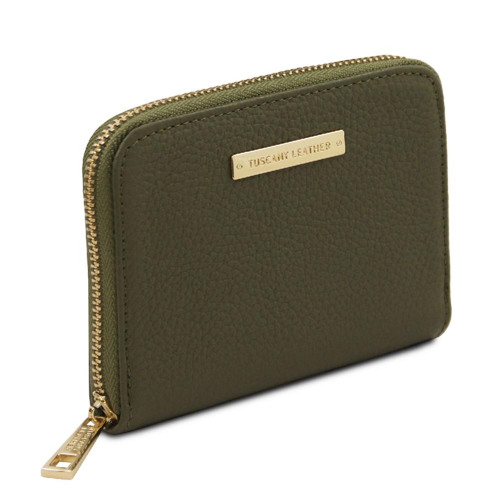 Tuscany Leather Esclusivo Portafogli in Pelle zip Around Economico
