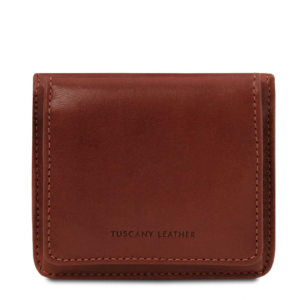 Tuscany Leather Esclusivo Portafogli in Pelle con Portamonete Outlet