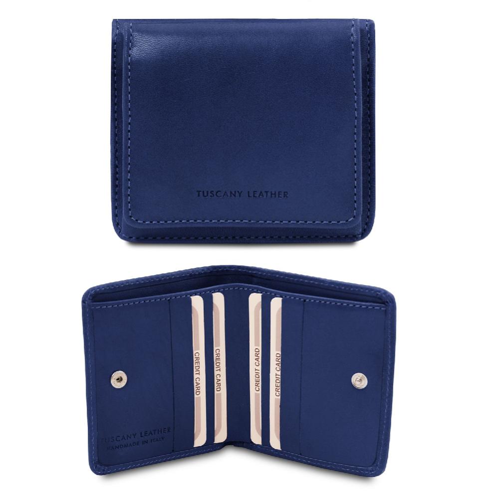 Tuscany Leather Esclusivo Portafogli in Pelle con Portamonete Saldi
