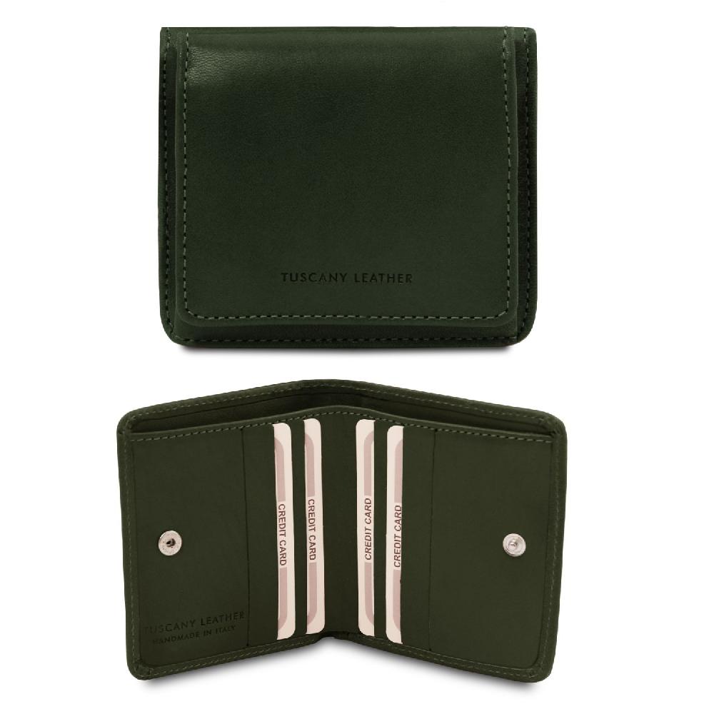 Tuscany Leather Esclusivo Portafogli in Pelle con Portamonete Saldi Di Fabbrica