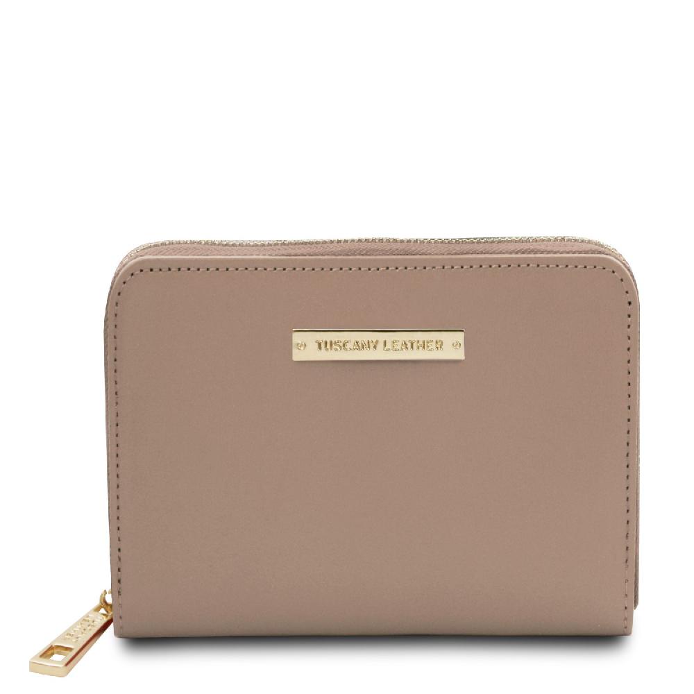 Tuscany Leather Esclusivo Portafogli in Pelle zip Around In Saldo