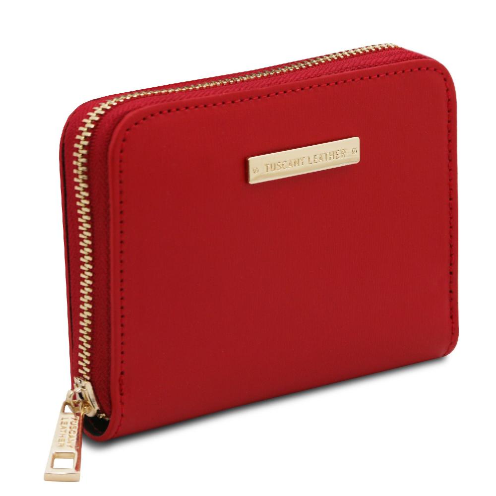 Tuscany Leather Esclusivo Portafogli in Pelle zip Around Nuova