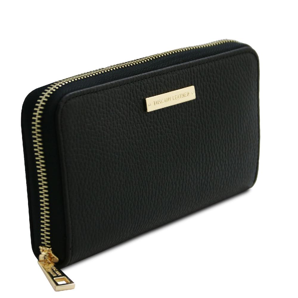 Tuscany Leather Esclusivo Portafogli in Pelle zip Around Moda