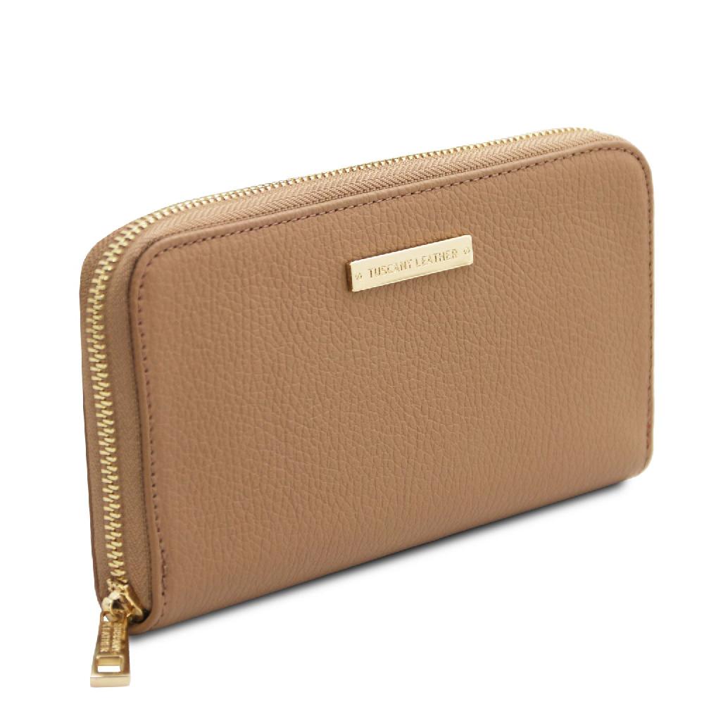 Tuscany Leather Esclusivo Portafogli in Pelle zip Around Italia