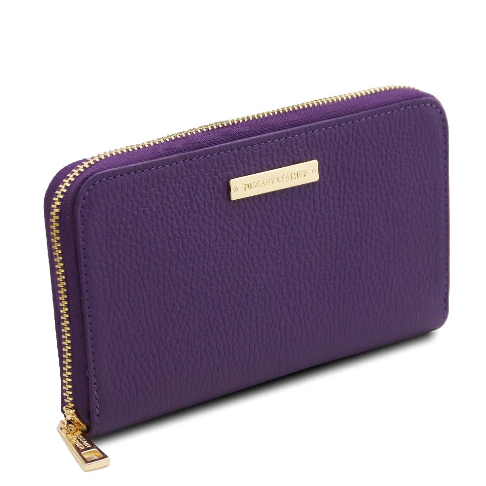 Tuscany Leather Esclusivo Portafogli in Pelle zip Around Vendita