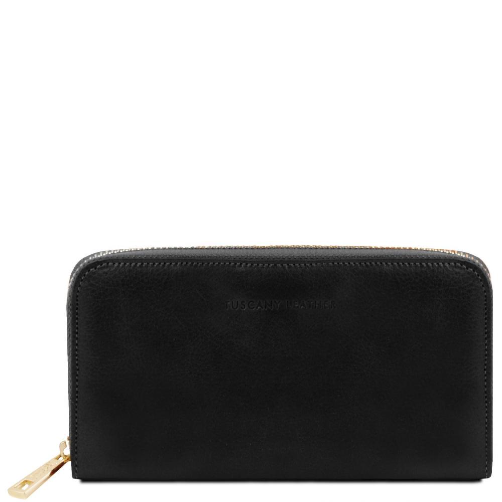 Tuscany Leather Esclusivo Portafogli in Pelle zip Around Promozione