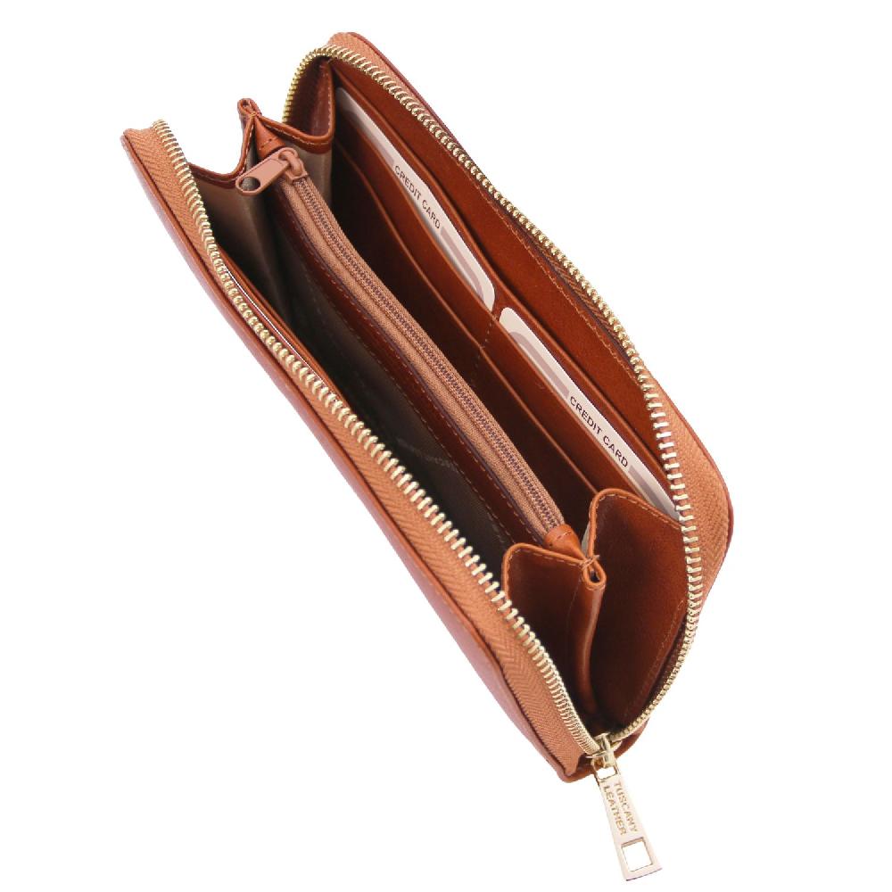 Tuscany Leather Esclusivo Portafogli in Pelle zip Around Pezzi Unici