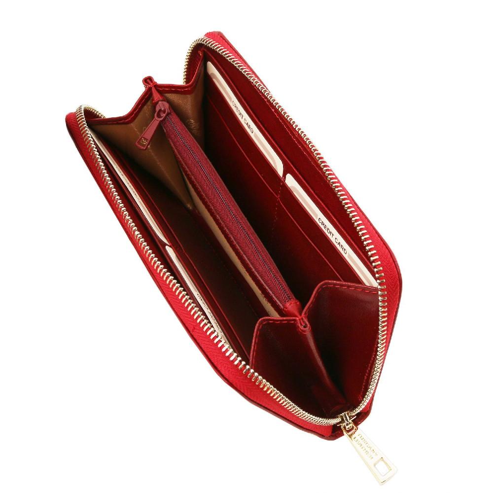 Tuscany Leather Esclusivo Portafogli in Pelle zip Around Soddisfazione Garantita