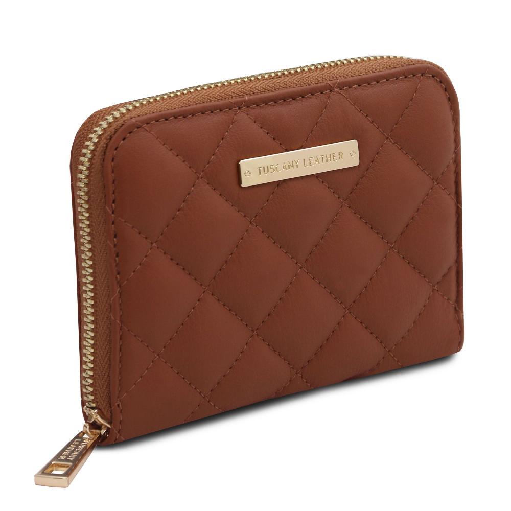 Tuscany Leather Esclusivo Portafogli in Pelle Morbida zip Around Negozi Online