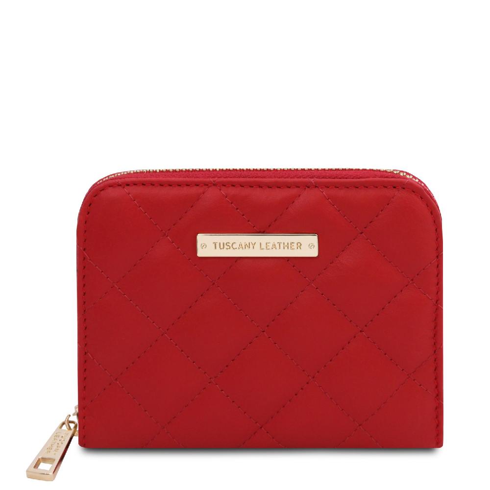 Tuscany Leather Esclusivo Portafogli in Pelle Morbida zip Around Promozione Limitata