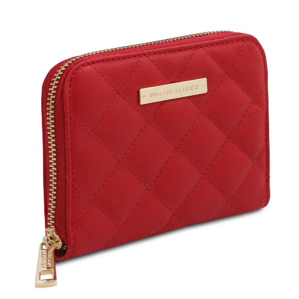 Tuscany Leather Esclusivo Portafogli in Pelle Morbida zip Around Promozione Limitata