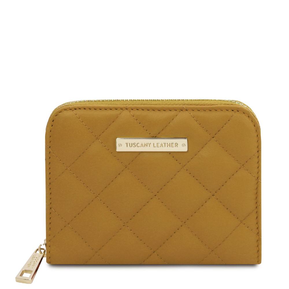 Tuscany Leather Esclusivo Portafogli in Pelle Morbida zip Around Shopping Online